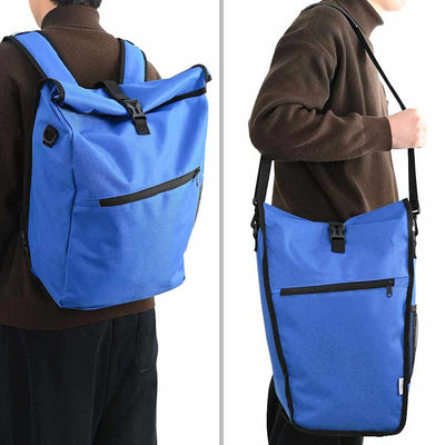 Vidaxl fietstas blauw 33 x 16 x 60 cm polyester