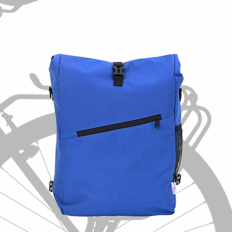 Vidaxl fietstas blauw 33 x 16 x 60 cm polyester