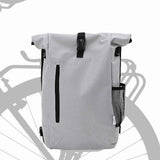 Vidaxl fietstas grijs 31 x 13 x 58 cm polyester - afbeelding 2