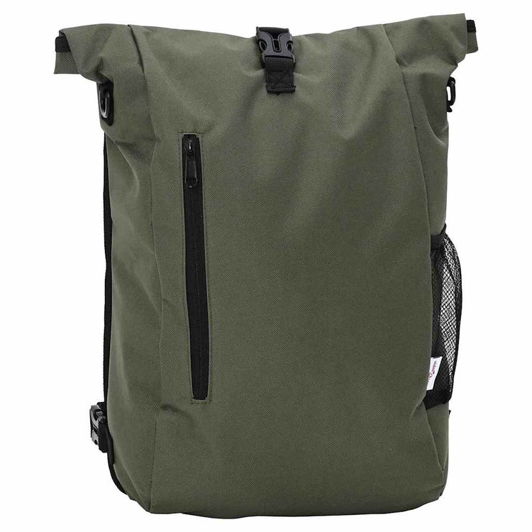 Vidaxl fietstas olijfgroen 31 x 13 x 58 cm polyester