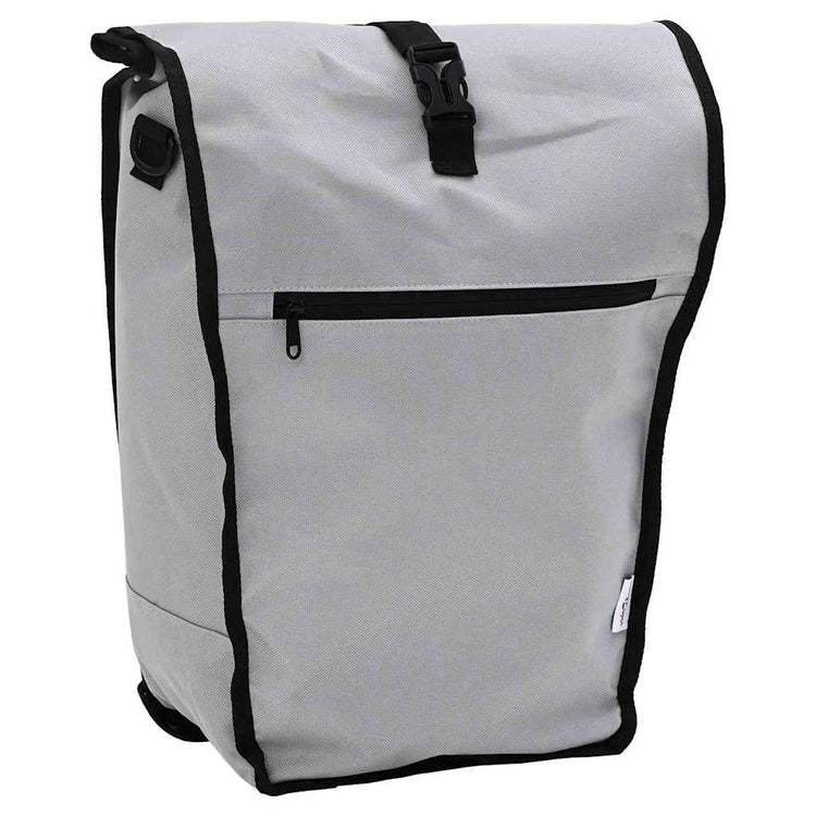 Vidaxl fietstas grijs 34 x 16 x 59 cm polyester