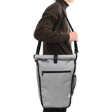 Vidaxl fietstas grijs 34 x 16 x 59 cm polyester - afbeelding 3