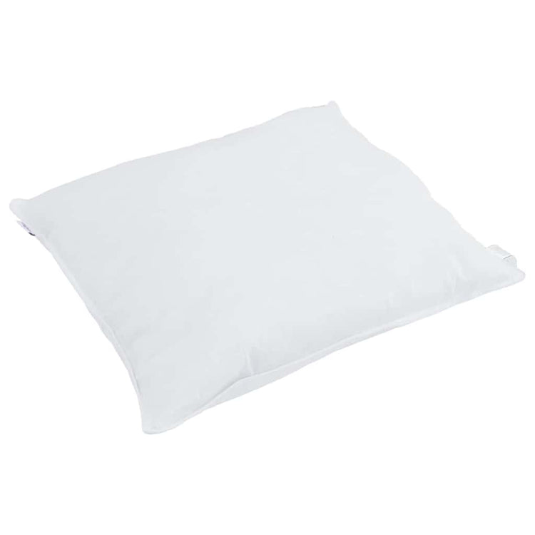 Vidaxl hoofdkussen met kussen wit 80 x 80 cm veren