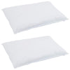 Vidaxl hoofdkussen met kussen 2 pcs wit 40 x 80 cm veren
