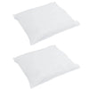 Vidaxl hoofdkussen met kussen 2 pcs wit 80 x 80 cm veren