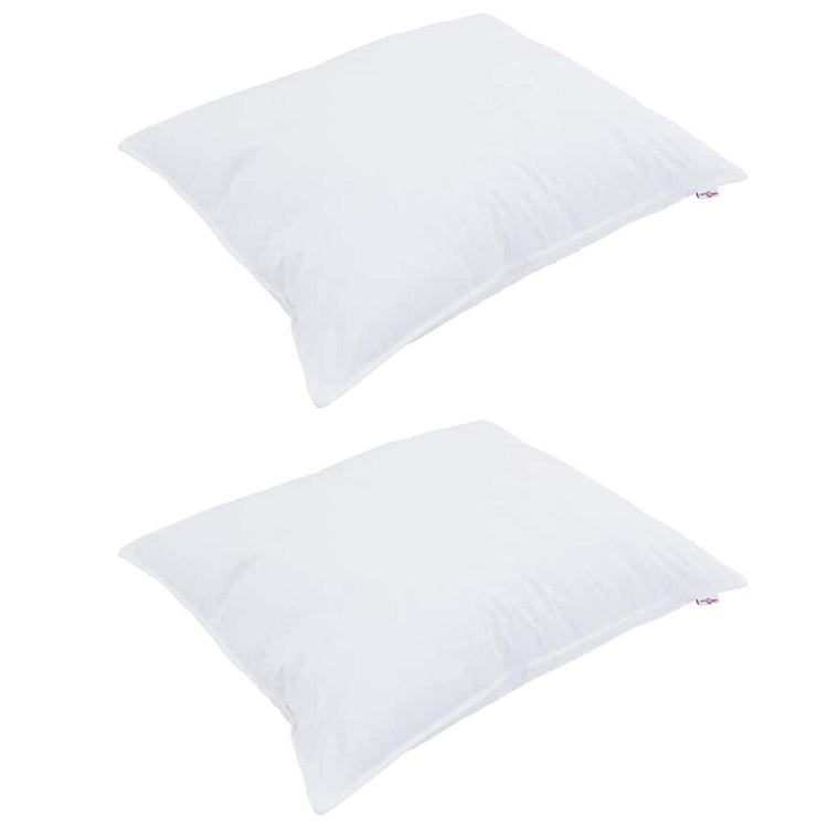 Vidaxl hoofdkussen met kussen 2 pcs wit 50 x 70 cm katoen