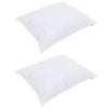 Vidaxl hoofdkussen met kussen 2 pcs wit 50 x 75 cm katoen