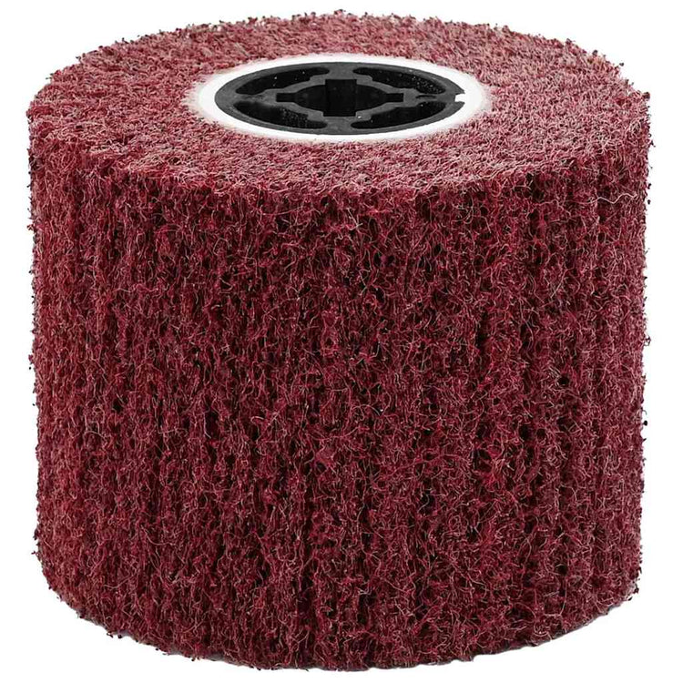 Vidaxl schuurrollen 3 pcs rood 12 x 12 x 10 cm synthetische vezel