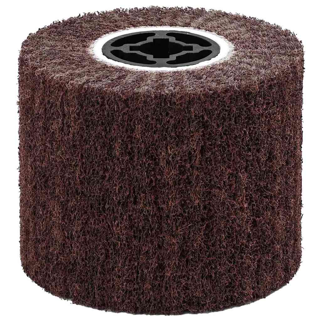 Vidaxl schuurrollen 3 pcs bruin 12 x 12 x 10 cm synthetische vezel