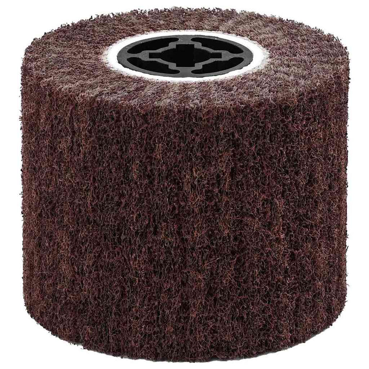 Vidaxl schuurrollen 3 st bruin 12 x 12 x 10 cm synthetische vezel