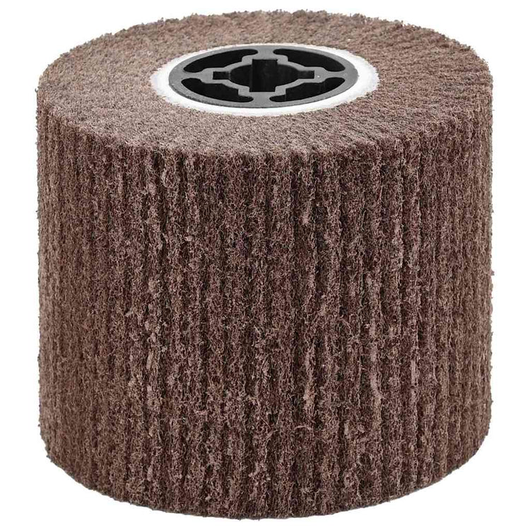 Vidaxl schuurrollen 3 st bruin 12 x 12 x 10 cm synthetische vezel