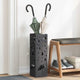 Vidaxl regen paraplu standaard zwart 15,5 x 15,5 x 49 cm staal
