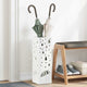 Vidaxl regen paraplu standaard wit 15,5 x 15,5 x 49 cm staal