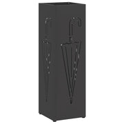Vidaxl regen paraplu standaard zwart 15,5 x 15,5 x 49 cm staal - afbeelding 2
