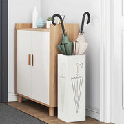 Vidaxl regen paraplu standaard wit 15,5 x 15,5 x 49 cm staal - afbeelding 3