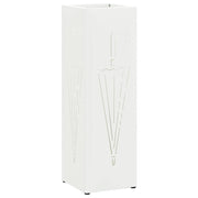 Vidaxl regen paraplu standaard wit 15,5 x 15,5 x 49 cm staal - afbeelding 2