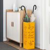 Vidaxl paraplu standaard mosterdgeel 15,5 x 15,5 x 49 cm metaal