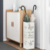 Vidaxl paraplu standaard met opslag wit 15,5 x 15,5 x 49 cm metaal