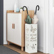 Vidaxl regen paraplu standaard wit 15,5 x 15,5 x 49 cm staal - afbeelding 3