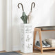 Vidaxl regen paraplu standaard wit 15,5 x 15,5 x 49 cm staal