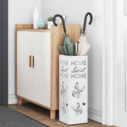 Vidaxl regen paraplu standaard wit 15,5 x 15,5 x 49 cm staal - afbeelding 3