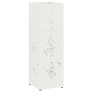 Vidaxl regen paraplu standaard wit 15,5 x 15,5 x 49 cm staal - afbeelding 2
