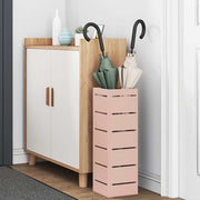 Vidaxl paraplu standaard met opslag roze 15,5 x 15,5 x 49 cm metaal - afbeelding 3
