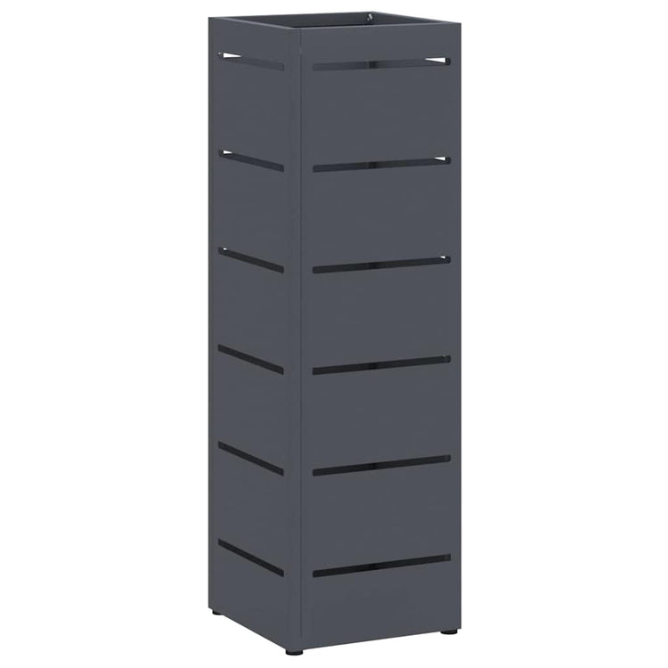 Vidaxl regen paraplu standaard antraciet 15,5 x 15,5 x 49 cm staal