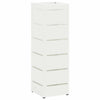 Vidaxl paraplu standaard met opslag wit 15,5 x 15,5 x 49 cm staal