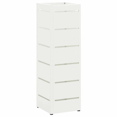 Vidaxl regen paraplu standaard wit 15,5 x 15,5 x 49 cm staal