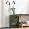 Vidaxl paraplu standaard olijfgroen 28 x 12 x 41 cm staal