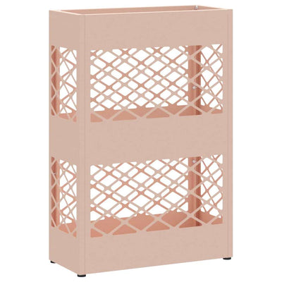 Vidaxl regen paraplu standaard roze 28 x 12 x 41 cm staal