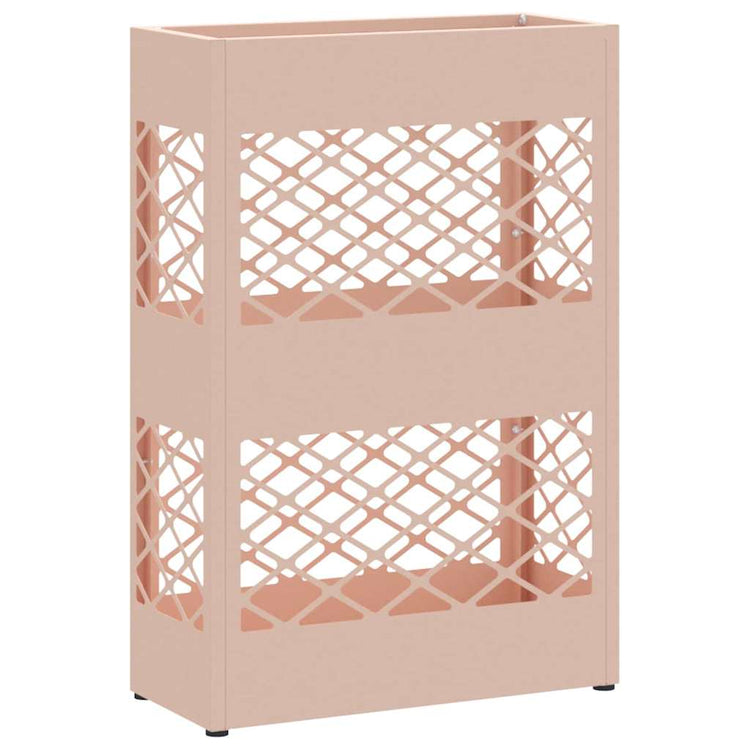 Vidaxl regen paraplu standaard roze 28 x 12 x 41 cm staal