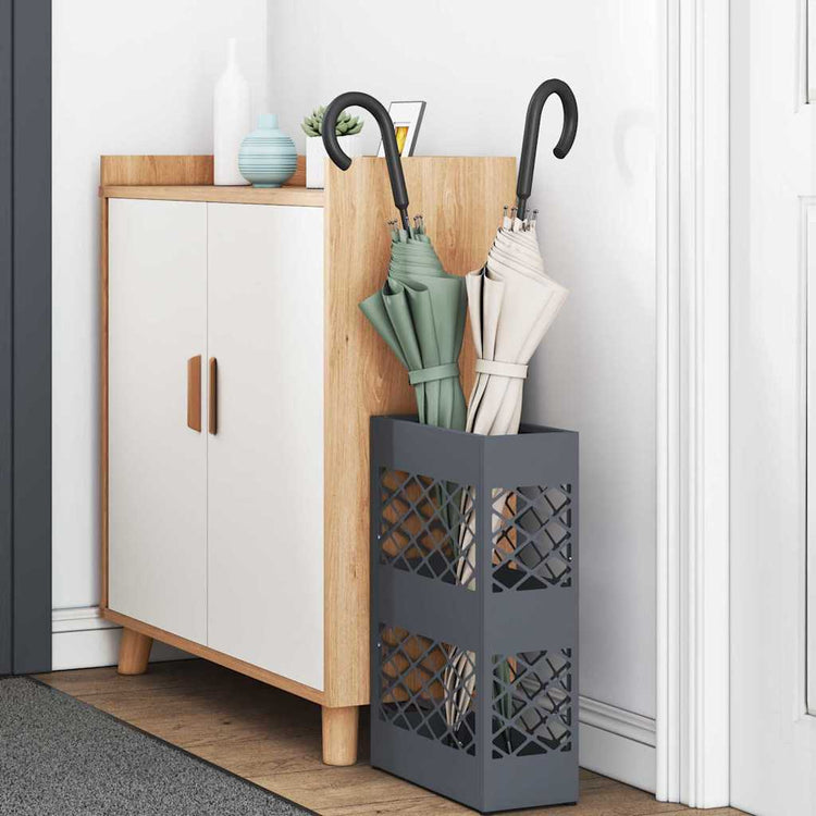 Vidaxl regen paraplu standaard antraciet 28 x 12 x 41 cm staal