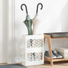 Vidaxl paraplu standaard wit 28 x 12 x 41 cm staal