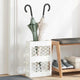 Vidaxl regen paraplu standaard wit 28 x 12 x 41 cm staal