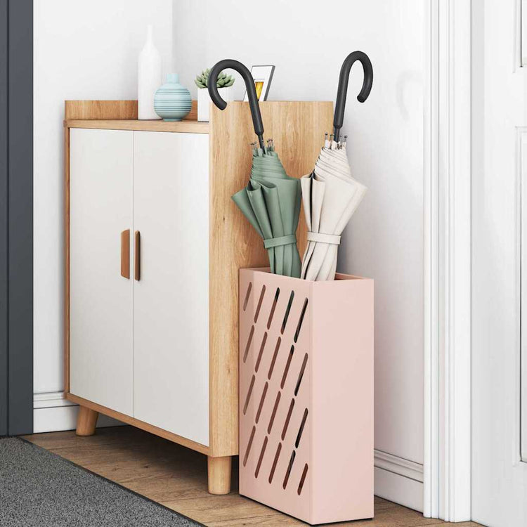 Vidaxl regen paraplu standaard roze 28 x 12 x 41 cm staal