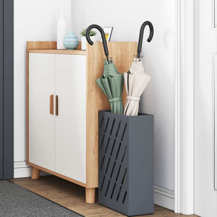 Vidaxl regen paraplu standaard antraciet 28 x 12 x 41 cm staal