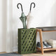 Vidaxl regen paraplu standaard olijfgroen 28 x 12 x 41 cm staal