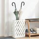 Vidaxl regen paraplu standaard wit 28 x 12 x 41 cm staal