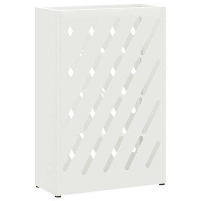 Vidaxl regen paraplu standaard wit 28 x 12 x 41 cm staal