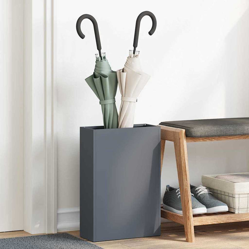 Vidaxl regen paraplu standaard antraciet 28 x 12 x 41 cm staal