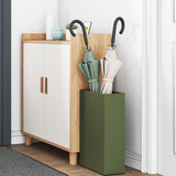 Vidaxl regen paraplu standaard olijfgroen 28 x 12 x 41 cm staal - afbeelding 3