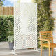 Vidaxl privacyscherm 100 x 50 x 180 cm staal wit