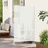 Vidaxl privacyscherm wit 100 x 50 x 180 cm staal