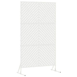 Vidaxl privacyscherm 100 x 50 x 180 cm staal wit - afbeelding 2