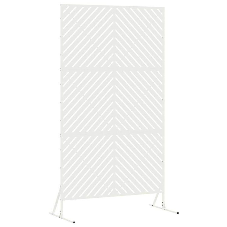 Vidaxl privacyscherm 100 x 50 x 180 cm staal wit