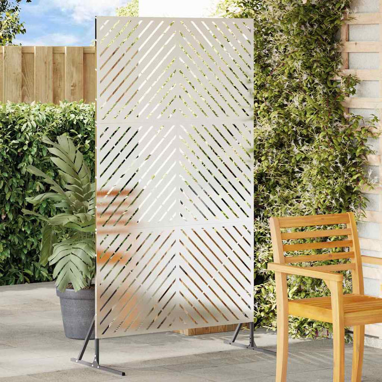 Vidaxl privacyscherm 100 x 50 x 180 cm roestvrij staal zilver