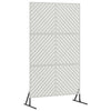 Vidaxl privacyscherm grijs 100 x 50 x 180 cm staal