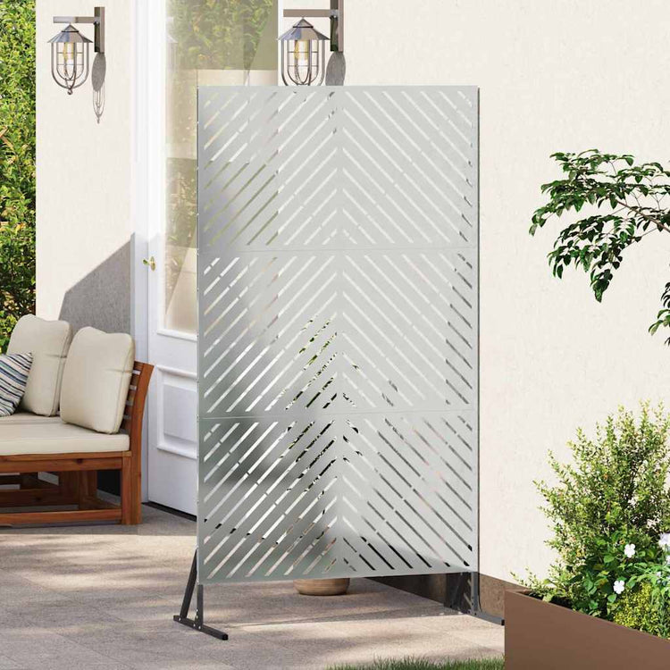 Vidaxl privacyscherm 100 x 50 x 180 cm gegalvaniseerd staal zilver